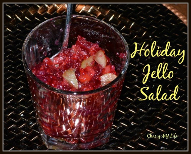 GRAN’S HOLIDAY JELLO SALAD aka FESTIVE CRAN PINEAPPLE JELLO – Chasing ...